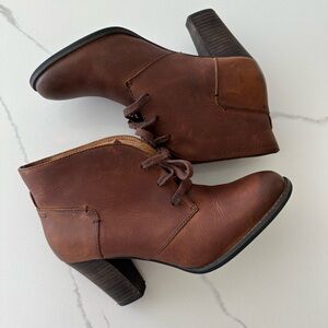 Clarks brand heeled booties. Size 7.5